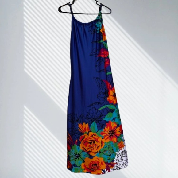 Lemmie for Nina Leonard Long Maxi Floral Dress‎ READ - Picture 2 of 7